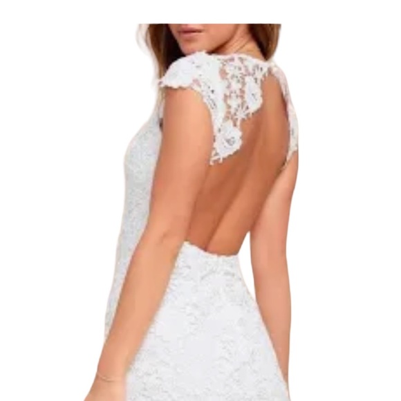 Lulus Crochet Open Back Dress Size M - Picture 1 of 7